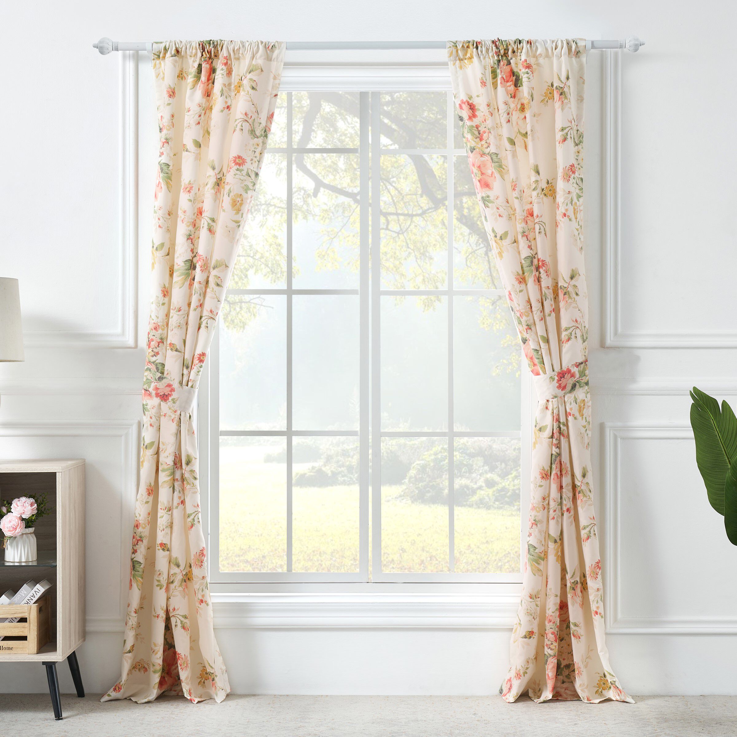 Greenland Home Fashions™ Grace Window Curtain Panels, Set of 2, BUTTERCUP, alternate image number 2