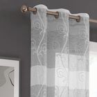 Silvia Semi Sheer Floral Grommet Panel Pair, , on-hover image number null