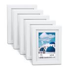 5X 7 Picture Frame W-Mat/8 X 10 Without Mat -Rustic Grey - 5 Units, WHITE, hi-res image number null