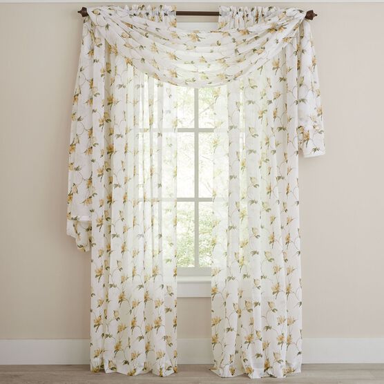 Chancellor Crushed Voile Rod-Pocket Panel, Chancellor Crushed Voile Rod-Pocket Panel,