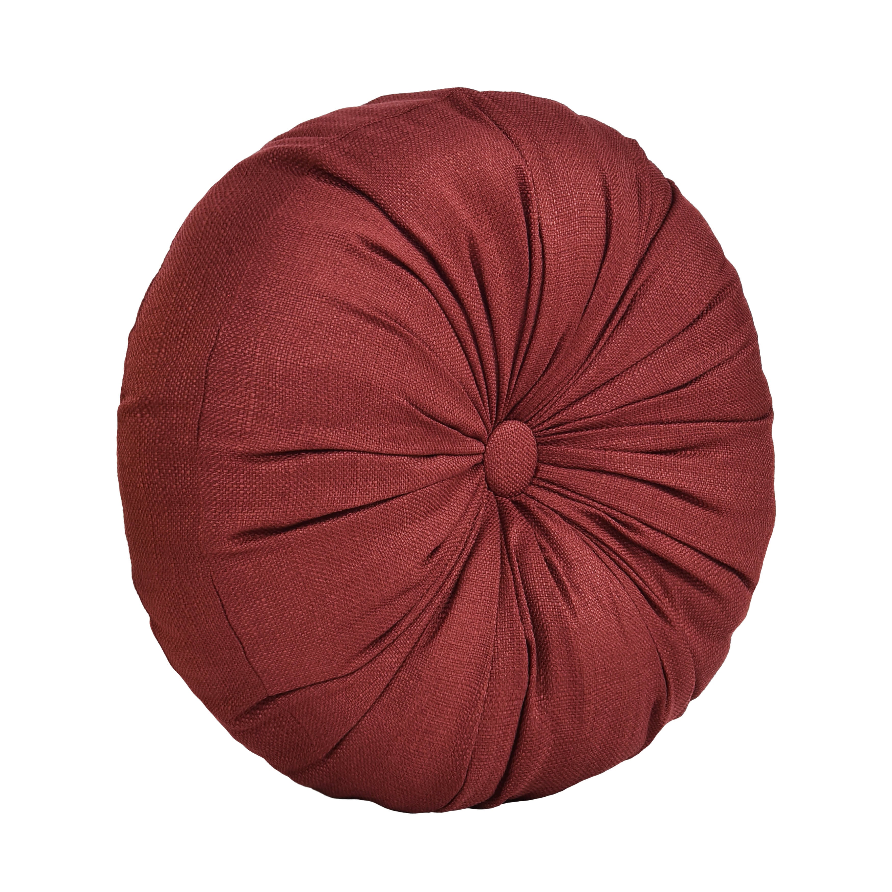 Bari Round Decorative Throw Pillow, RED, hi-res image number null