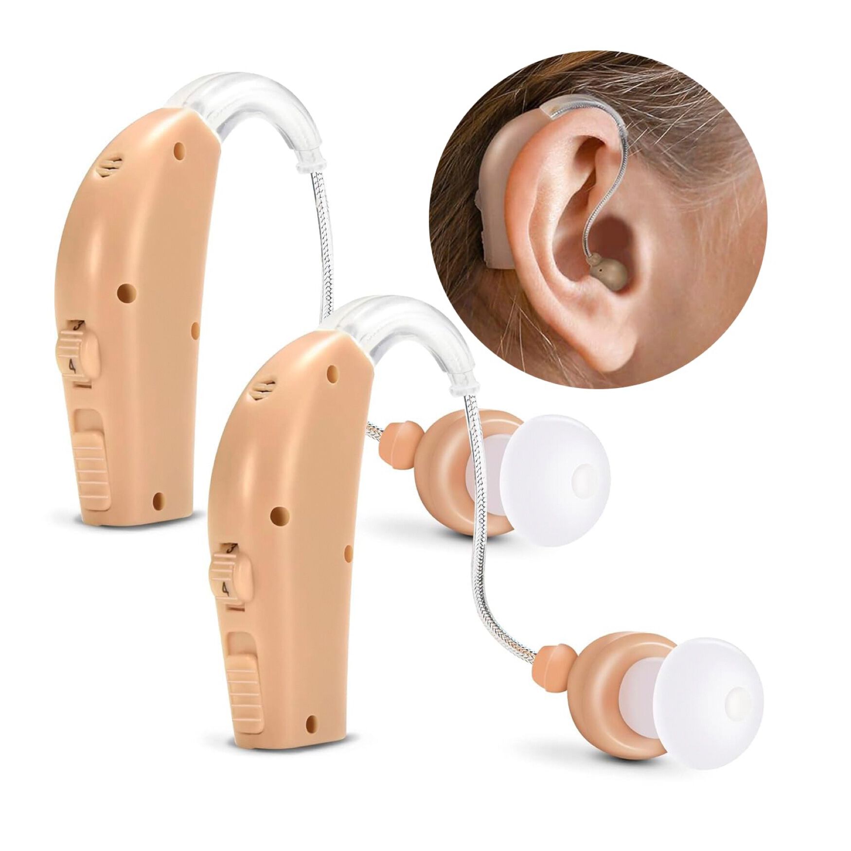 MSA Pro Sound Amplifier Twin Pack, BEIGE, hi-res image number 0