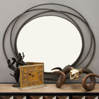 Grey Industrial Metal Wall Mirror, , alternate image number null
