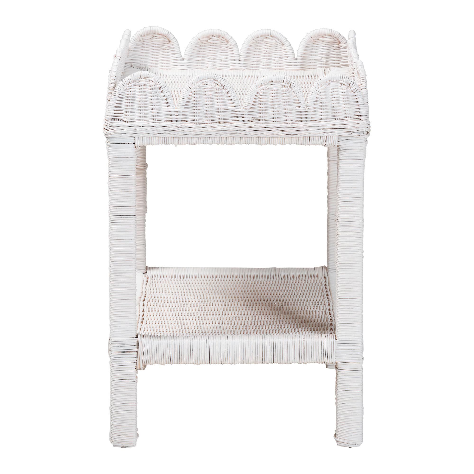 Sumana Natural Rattan Side Table, WHITE, alternate image number 3