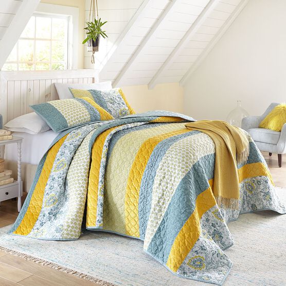 Gia Patchwork Bedspread, Gia Patchwork Bedspread,