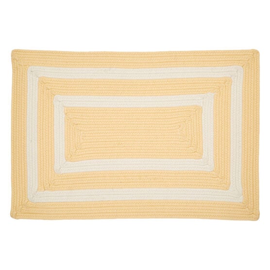 La Playa Reversible 30'W x 48'L Double-Bordered Mat , YELLOW BORDER La Playa Reversible 30'W x 48'L Double-Bordered Mat , YELLOW BORDER