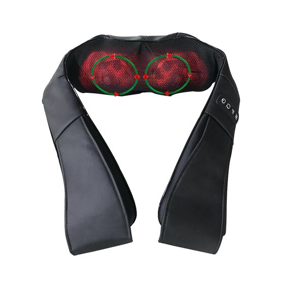 Panther Neck, Shoulder Massager With Heat, BLACK, hi-res image number null