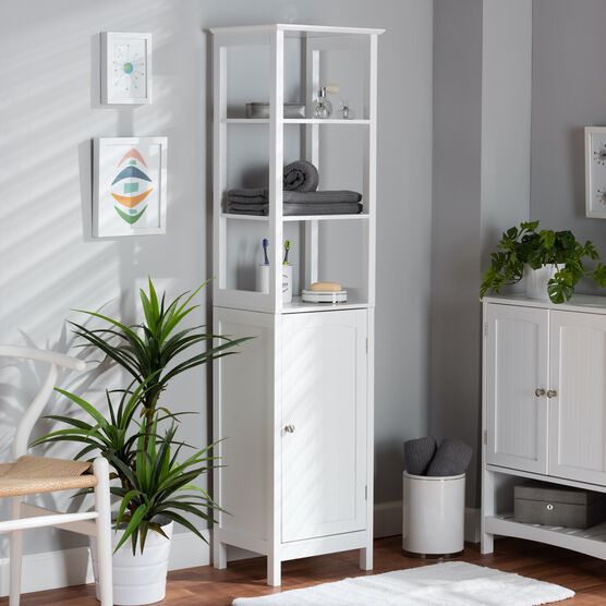 Beltran Wood Bathroom Storage Cabinet Furniture, , alternate image number null