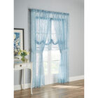 Vintage Lace Rod-Pocket Panel, BLUE, hi-res image number null