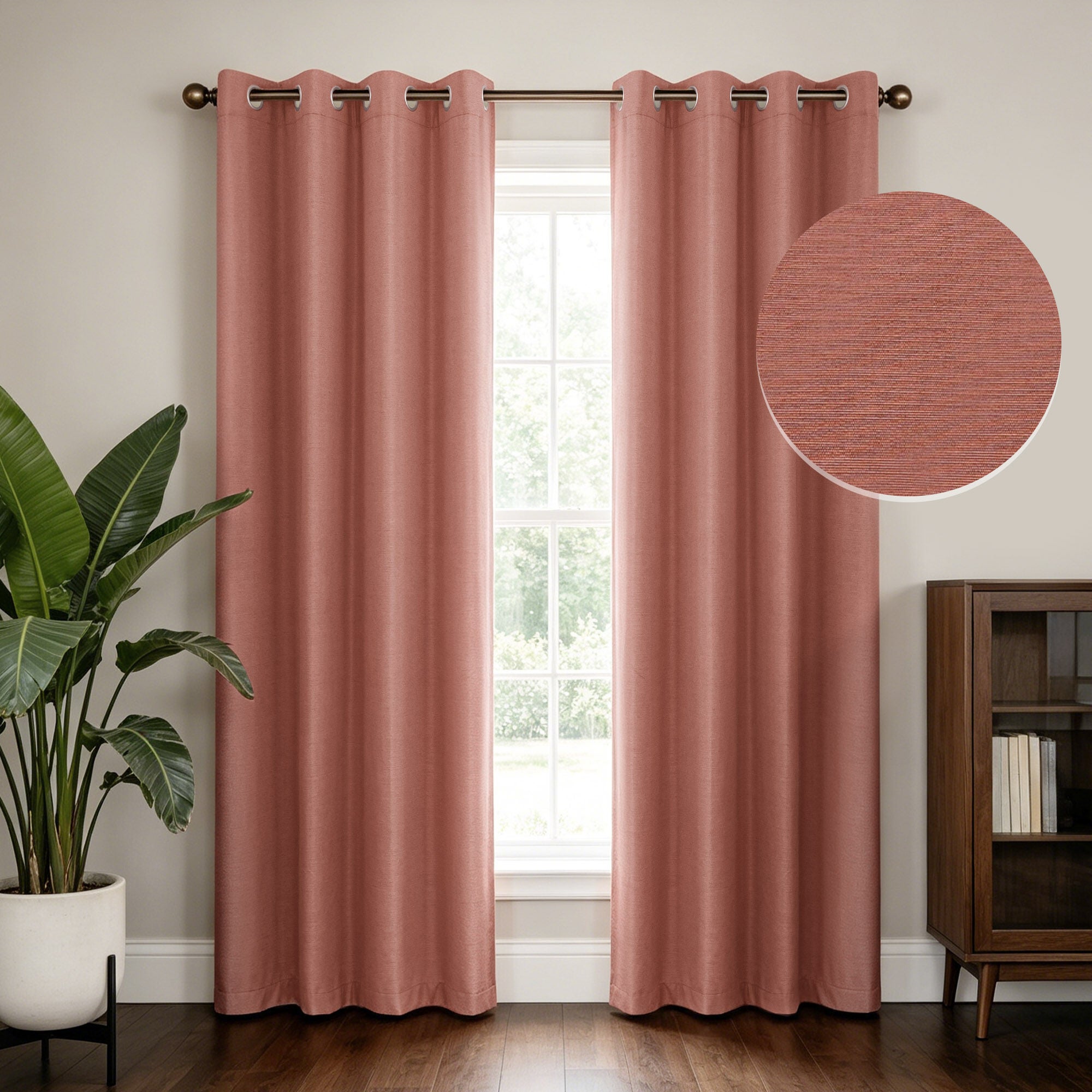 Brushed 100% Blackout Grommet Pair