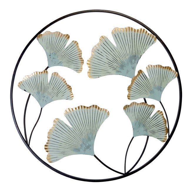 Gingko Flower Medallion Metal Wall Decor, MULTI, hi-res image number null