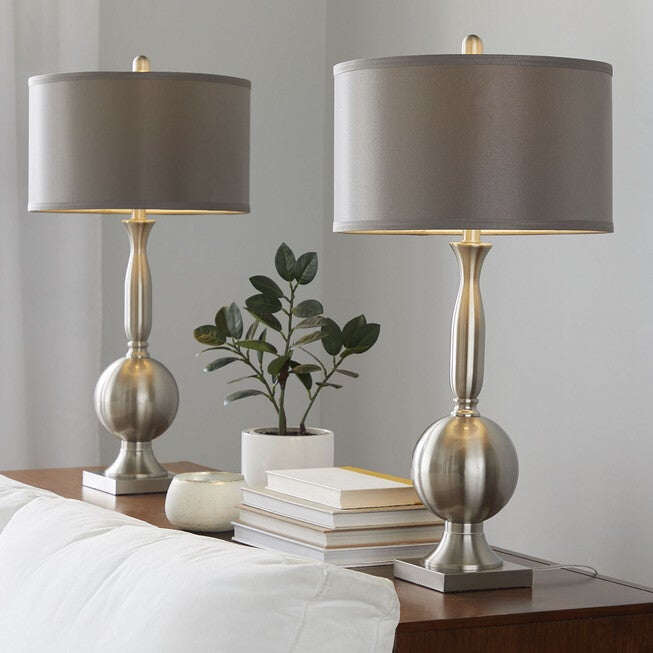 Joan 30 inches Metal Table Lamp - Set Of 2, , alternate image number null