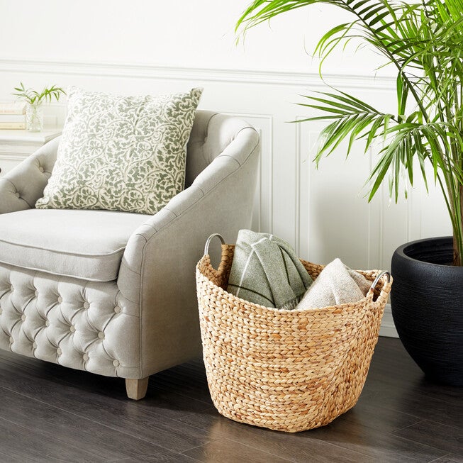Brown Sea Grass Contemporary Storage Basket Storage Basket, , alternate image number null