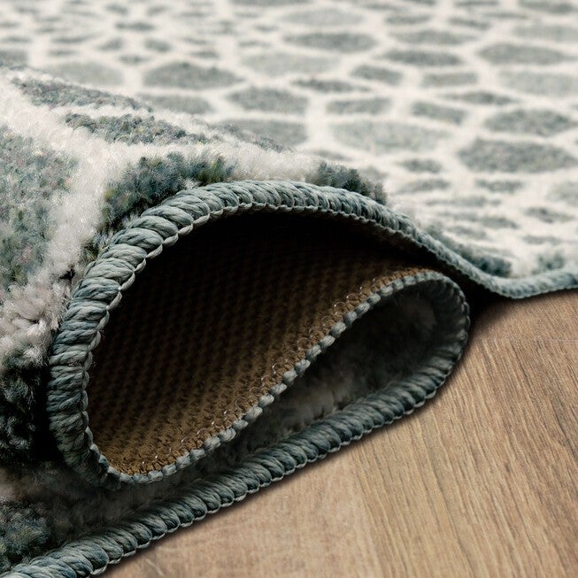 Mosaic Tile Grey Kitchen Rug, , alternate image number null