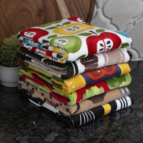 Fiber Reactive Print Kitchen Towels, Set Of 2 Towel, , alternate image number null