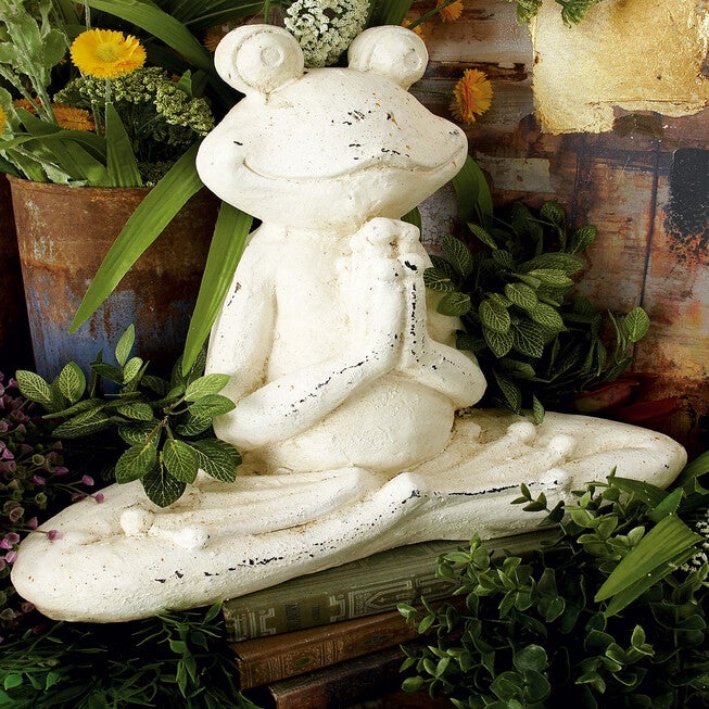 Set Of 2 White Resin Eclectic Garden Sculpture, , alternate image number 13