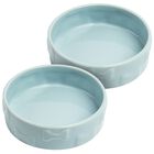 Set Of Two Manor Blue Medium Pet Dog Bowls, BLUE, hi-res image number null