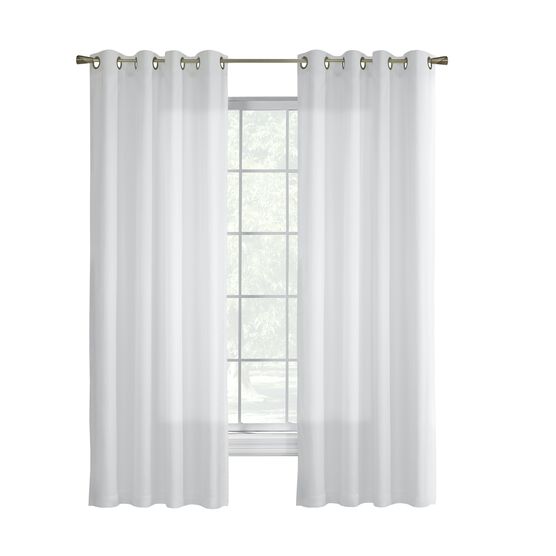 Rhapsody Lined Grommet Panel Window Curtain, , on-hover image number null