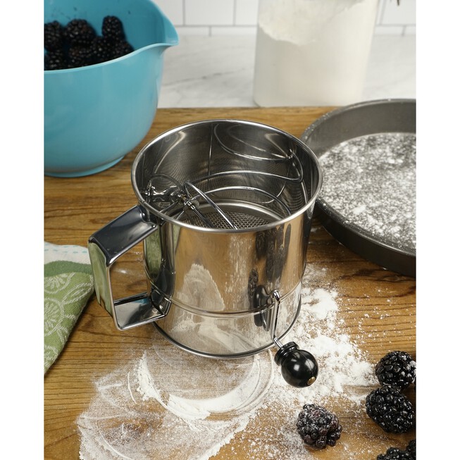 Rsvp Endurance 3-Cup Crank Style Flour Sifter