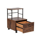 Saint Birch Bombay Walnut Mobile Filing Cabinet With 1-Drawer File Cabinet, , alternate image number null