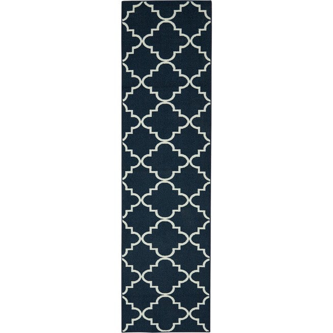 Fancy Trellis Navy 2' X 8', NAVY, hi-res image number null