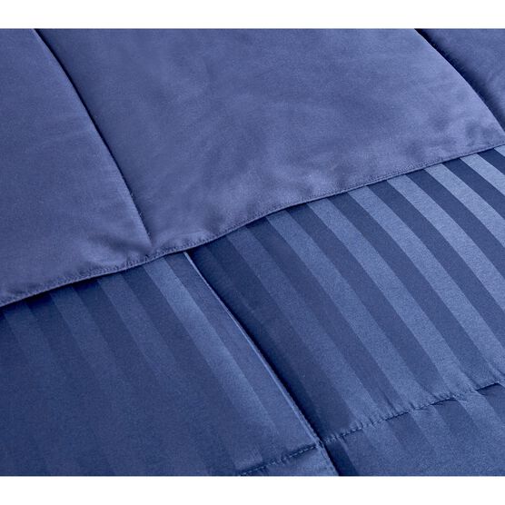 Kathy Ireland 3-Pc Reversible Down Alternative Comforter, Navy Beding, , alternate image number null