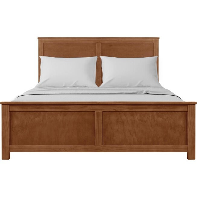 Winston Wooden Platform Bed in Cherry, King with 2 Nightstands, WALNUT, alternate image number 2