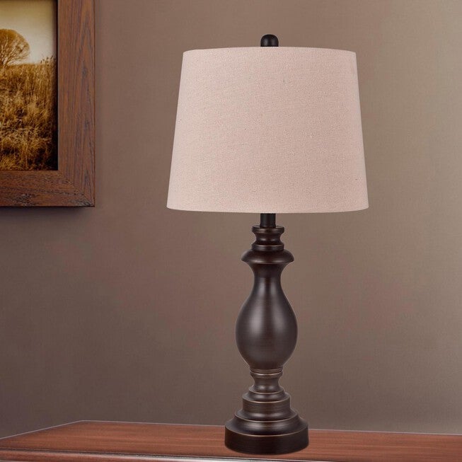 Oil Rubbed Bronze Metal 27 inches Table Lamp, Set 2, , on-hover image number null