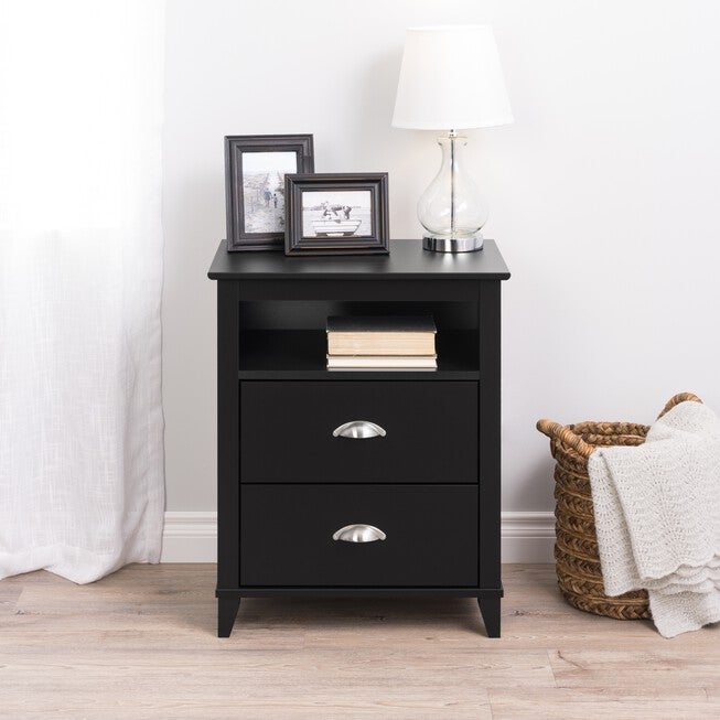 Yaletown 2-Drawer Tall Nightstand, , alternate image number null