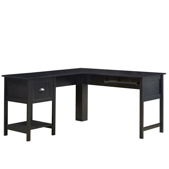 Saint Birch Ansel 56 Inches L-Desk With Keyborad Pullout Tray Writing Desk, ESPRESSO, hi-res image number null
