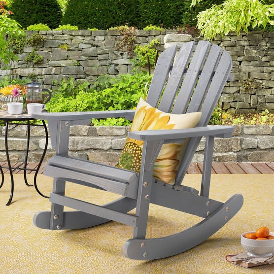 Adirondack Wooden Rocking Chair, , alternate image number null