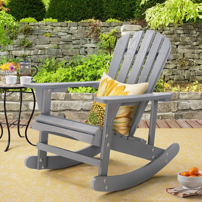 Adirondack Wooden Rocking Chair, , alternate image number 5