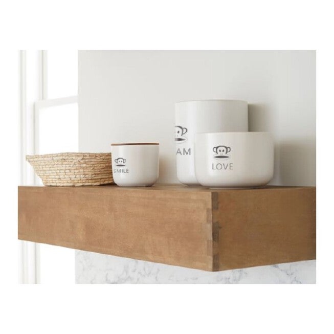 Paul Frank Ceramic Kitchen Canisters With Bamboo Lids - Set Of 3, , on-hover image number null