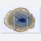 Golden Water Agate Large Fashion Multipanel Wall Clock, , alternate image number null