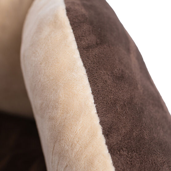 Cozy Pet Bed, Mocha/Beige For Cats And Extra Small Dogs, , alternate image number null