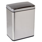 50-Lt. Wide Motion Sensor Trash Can, STAINLESS STEEL, hi-res image number null