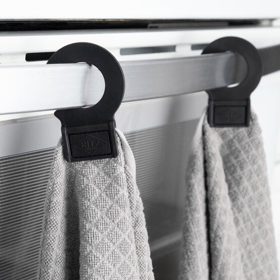 Hook And Hang Woven Kitchen Towel, Set Of Two, , on-hover image number null