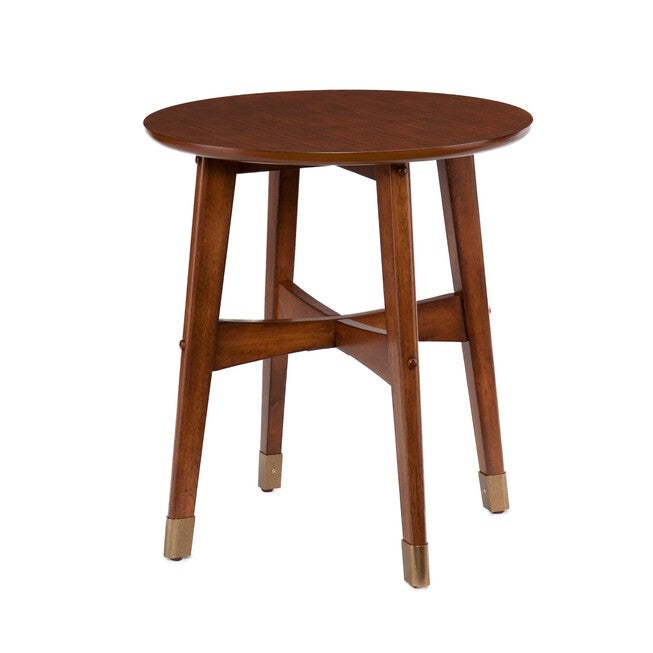 Rhoda Round Midcentury Modern End Table , , on-hover image number 1