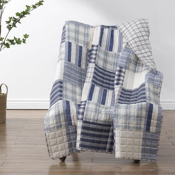 Napa Throw Blanket, BLUE, hi-res image number null