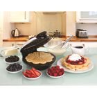 Euro Cuisine Eco Friendly Heart Shaped Waffle Maker - PTFE and PFOA Free Non Stick Plates, , alternate image number null