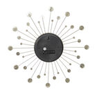 Gold Glam Metal Wall Clock, , on-hover image number null