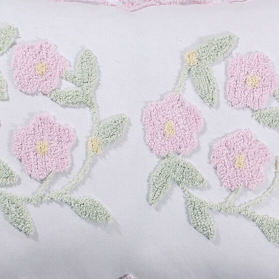 Bloomfield Collection in Floral Design Tufted Chenille Bedspread , , on-hover image number null