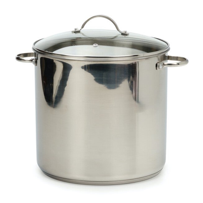16 Qt Stock Pot - Induction, GRAY, hi-res image number null