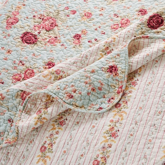 Antique Rose Quilt And Decorative Pillow Set, , alternate image number 5
