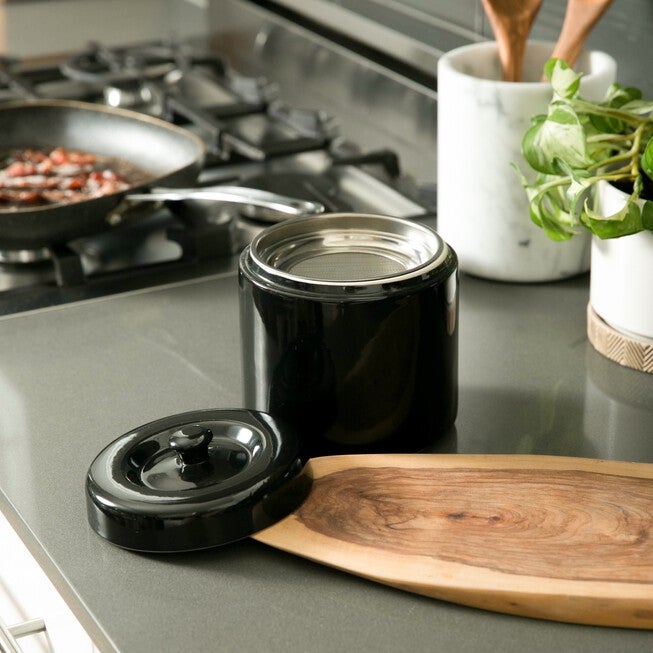 Ceramic Grease Keeper - Black, , alternate image number 4