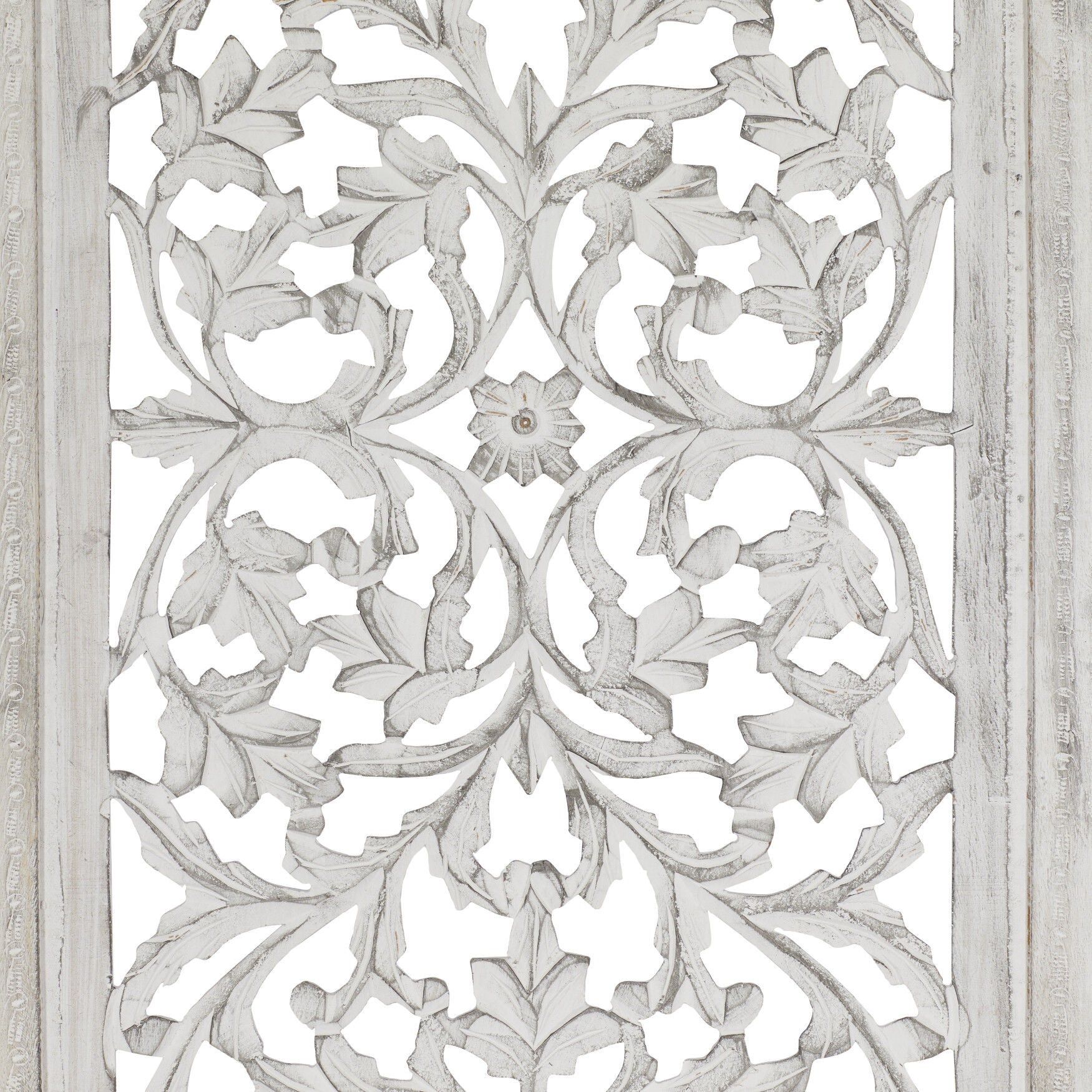 Cream Traditional Floral Mango Wood Wall Decor Wall Decor, , alternate image number 4