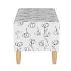 Contoured Tulips Storage Bench, , alternate image number null