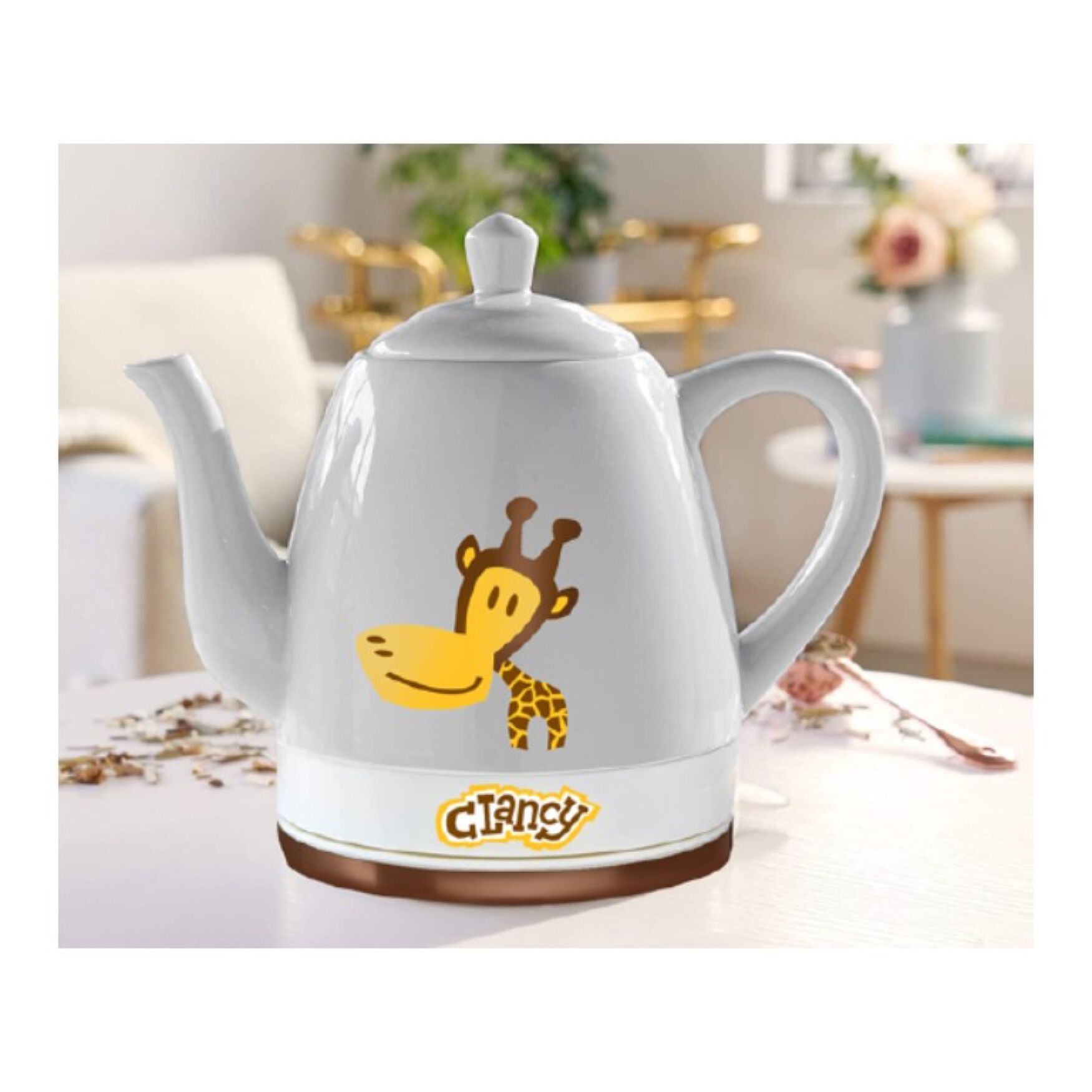 Paul Frank 1.5 Liter Ceramic Electric Tea Kettle Brylane Home