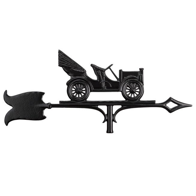 30 inches Antique Auto Accent Weathervane, BLACK, hi-res image number 0