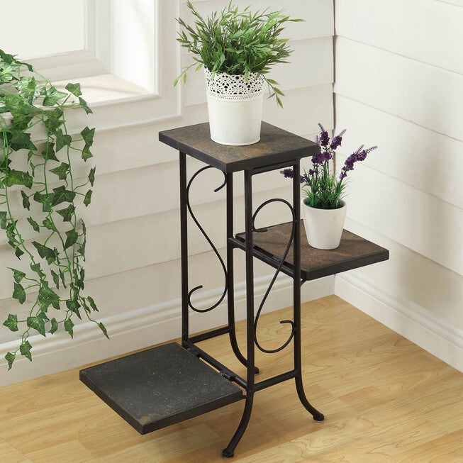 3-Tier Slate Plant Stand, , on-hover image number 1